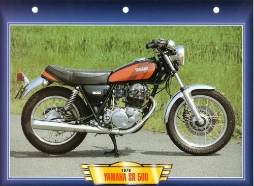 Scheda moto yamaha 500 - sr,