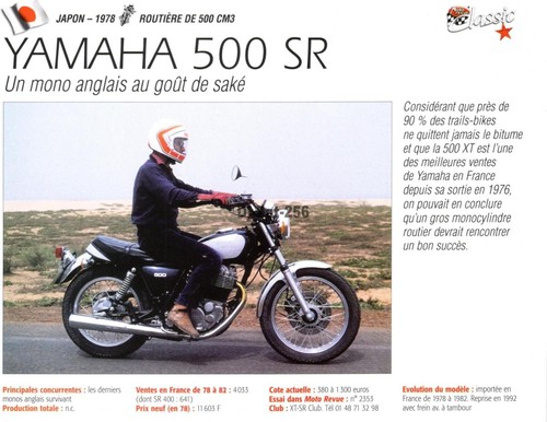 Fiche moto yamaha - moto, :