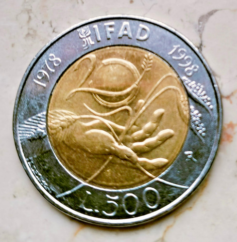 Moneta lira italiana 500 - lira,