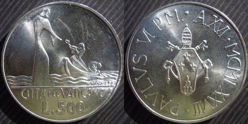 Vatican city 500 lire - , 1978